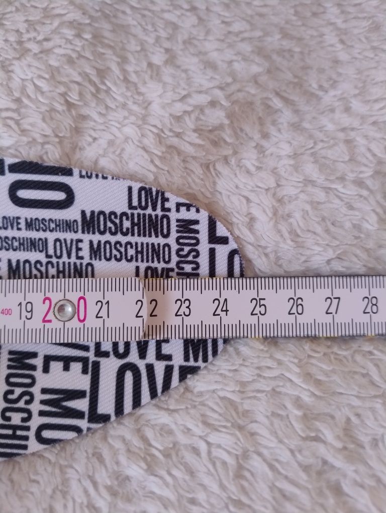 37 Moschino Love buty brokat różowe srebrne