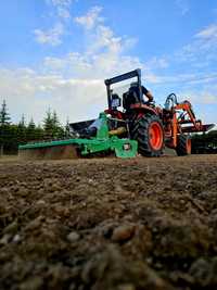 Usługi ogrodnicze mini traktorem zakładanie trawników drenaże nawadnie