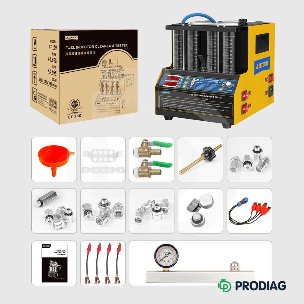 Autool CT160 - тестер та очищувач форсунок (УЗВ ванна + підігрів)