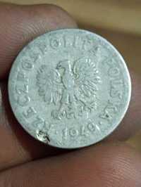 Czwarta moneta 50 groszy 1949 rok bzm