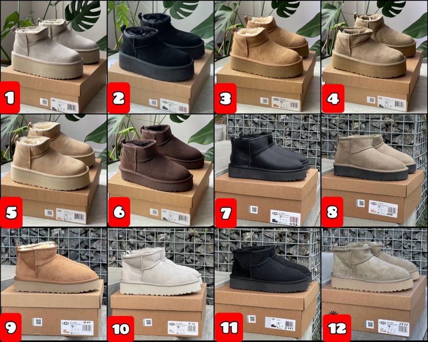 БЕЗ ПЕРЕДПЛАТИ Зимові черевики UGG Classics Mini, Neumel, Tazz, Tasman
