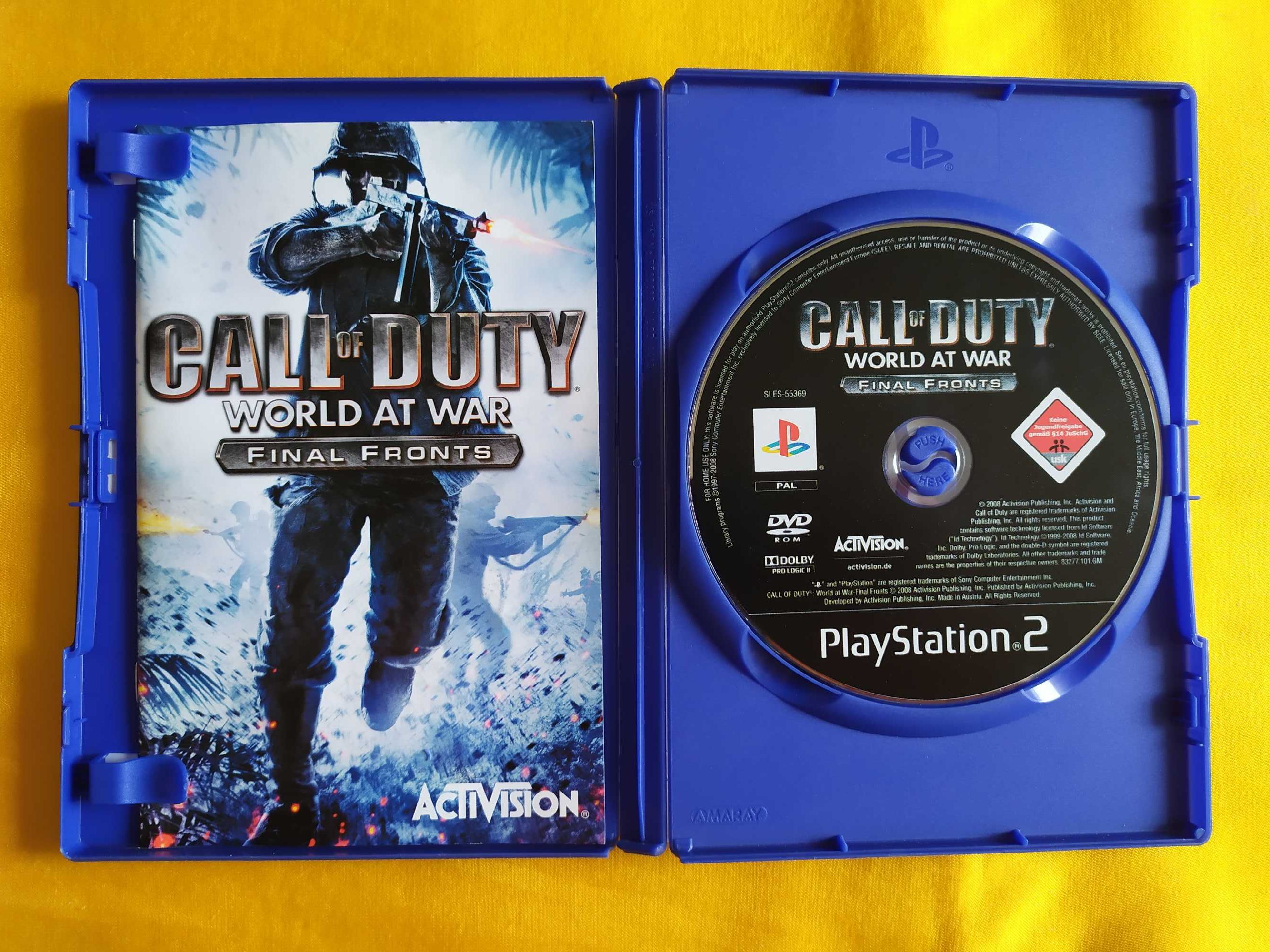 Gra Call of Duty World at War Final Fronts CoD WaW PS2 PlayStation 2
