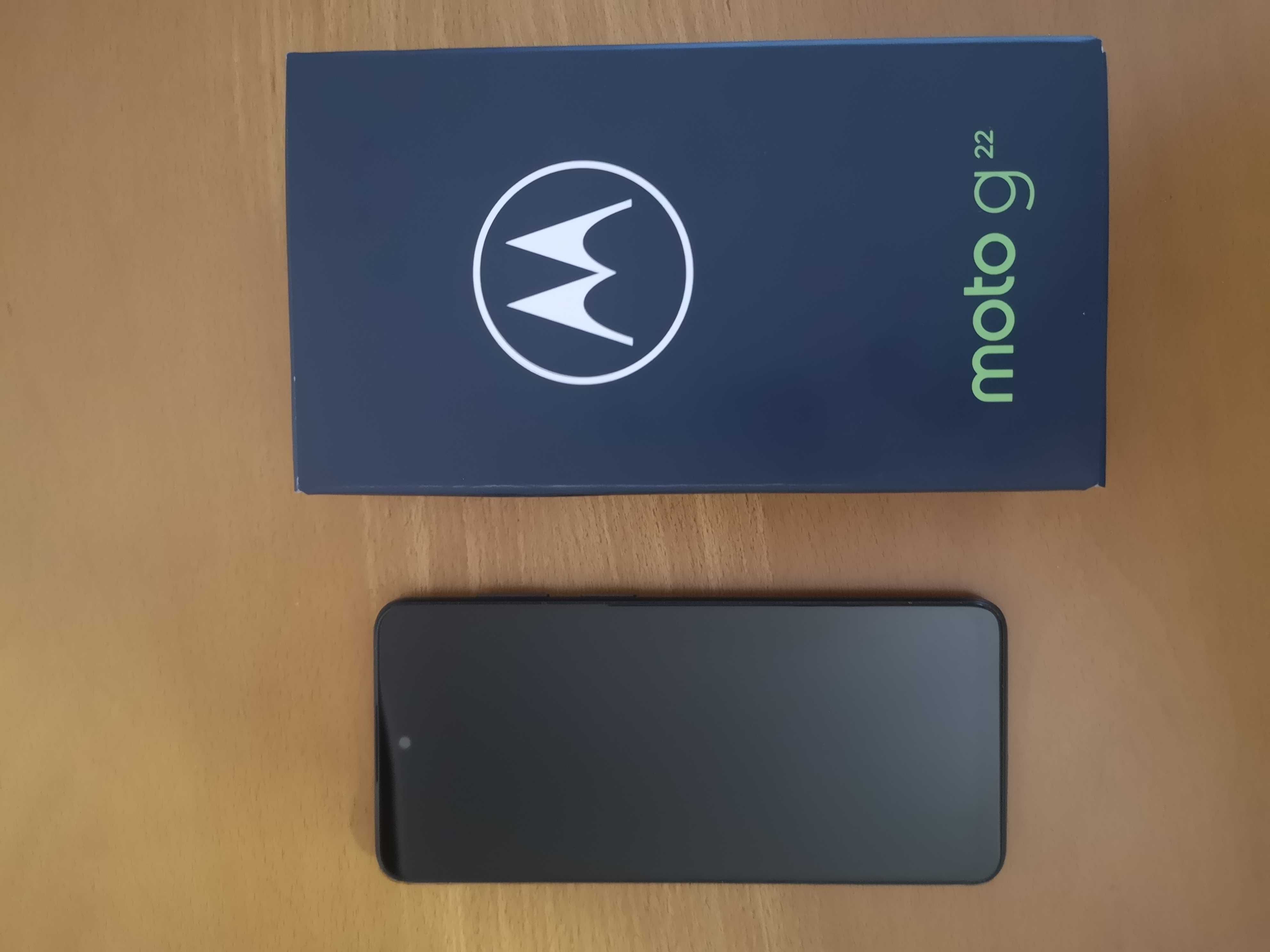 Motorola moto g22 jak nowy - na gwarancji, ochrona ekranu + etui