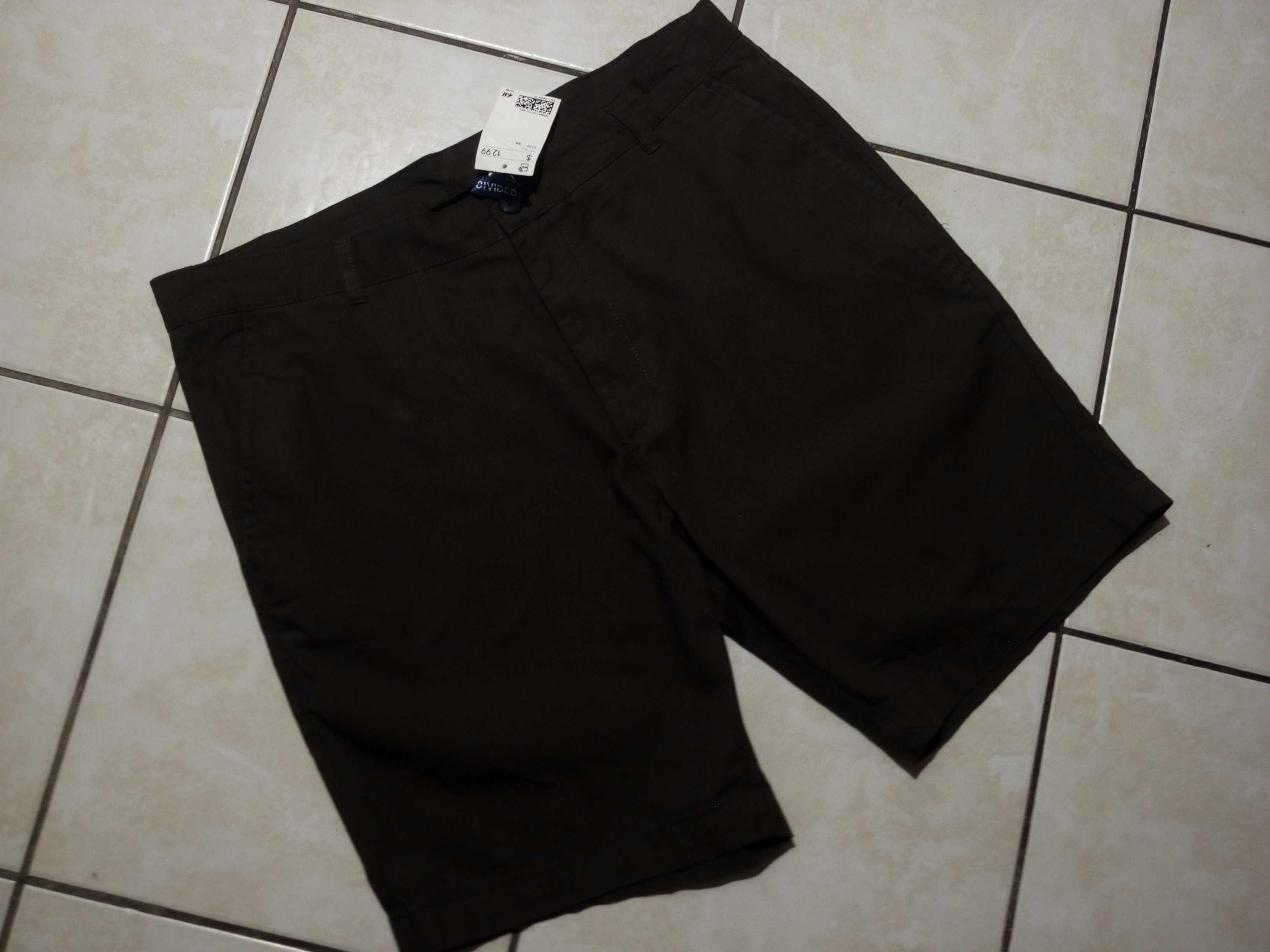 H & M USA - NOWE!!! z Metkami Spodenki Męskie pas 96cm / dł. 49cm