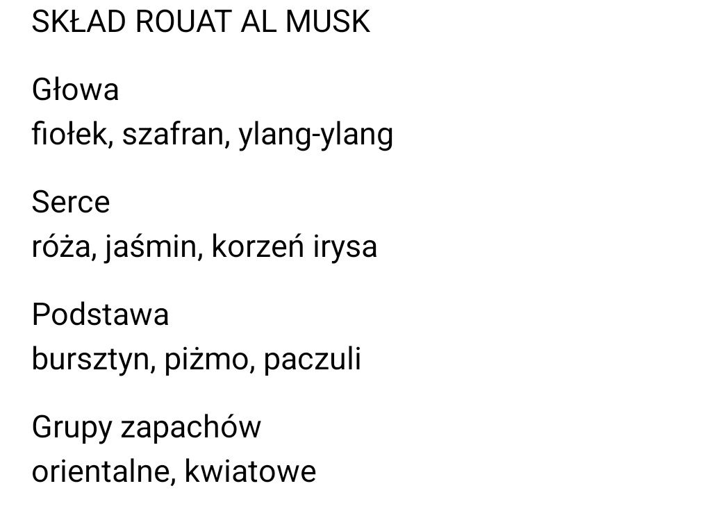 Perfumy arabskie Lattafa rouat al musk