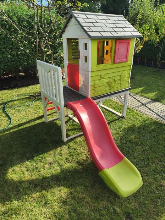 Domek na Palach Smoby Plac Zabaw Zjeżdżalnia 150cm odbiór osobisty