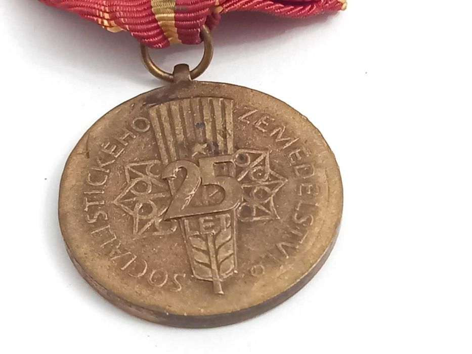 Czechosłowacki medal 25 lat Rolnictwa Socjalistycznego