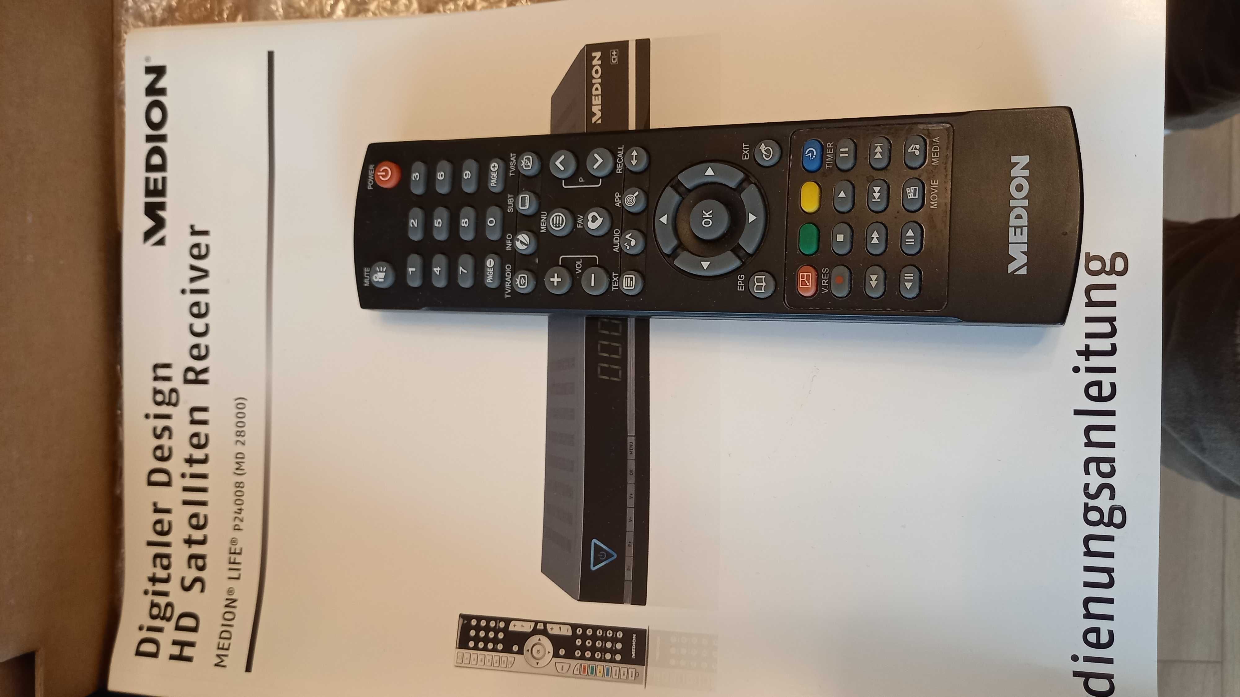 Dekoder satelitarny HDMI, usb. pilot, FTA, gniazdo CL+