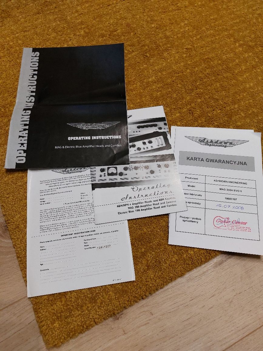 Ashdown Mag 300 EVO II + kolumna Mag 410T Deep