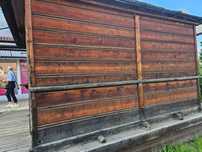 Domek handlowy drewniany kiosk sklepik