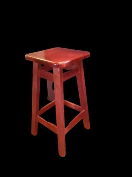 NOWY prosty klasyczny SOLIDNY taboret 60 cm hoker drewniany STOŁEK