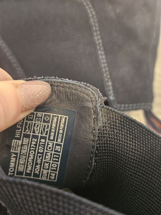 Чоловічі темно-сині замшеві челсі Tommy Hilfiger