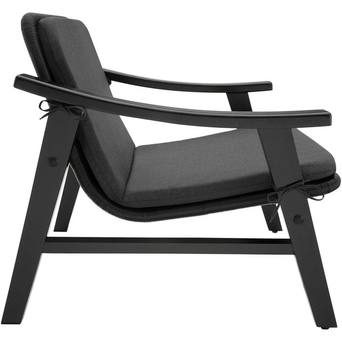 Krzesło rattanowe Treviso czarny OUTLET