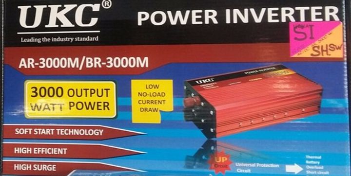 Перетворювач напруги, струму AR 3000W, 12-220V AC/DC,