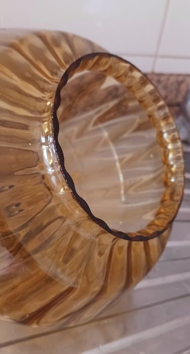 Candeeiro vintage cor âmbar