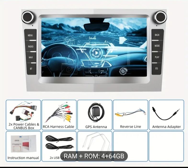 Radio android 14 car stereo 4+64G