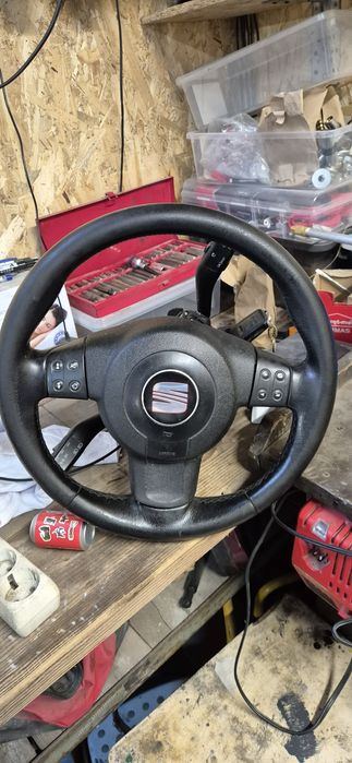 Kierownica multifunkcyjna seat leon 2 z poduszka
