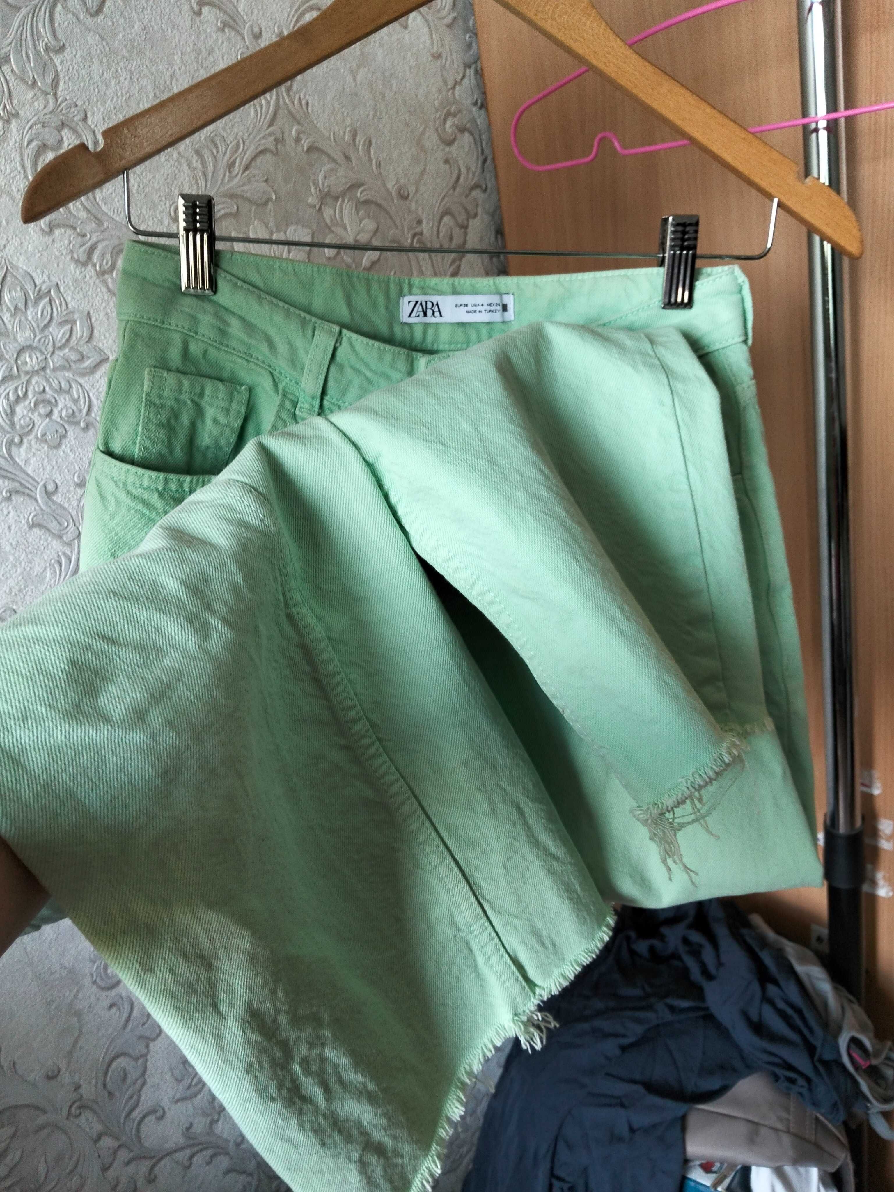 Зелена джинсовка ZARA