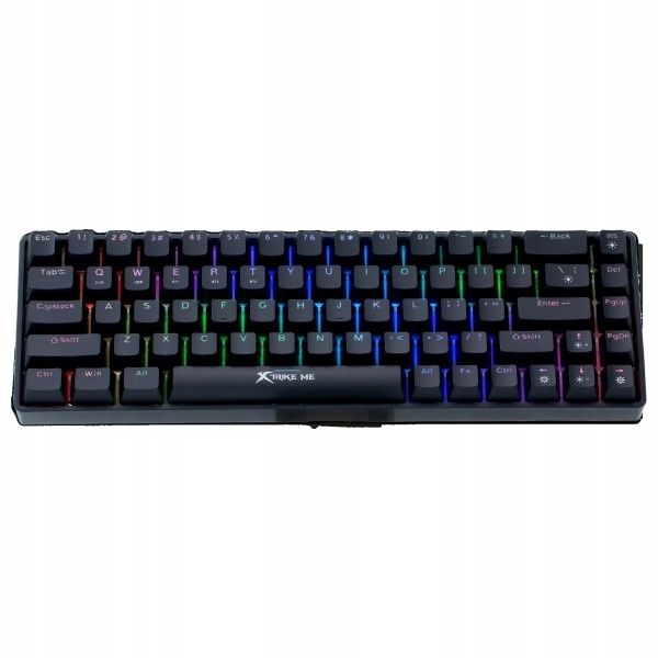 Klawiatura bezprzewodowa mechaniczna XTRIKE gamingowa bluetooth RGB