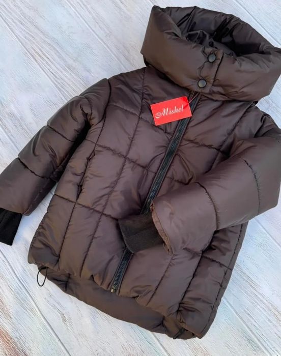 Стильна  зимова куртка для дівчаток 122-170