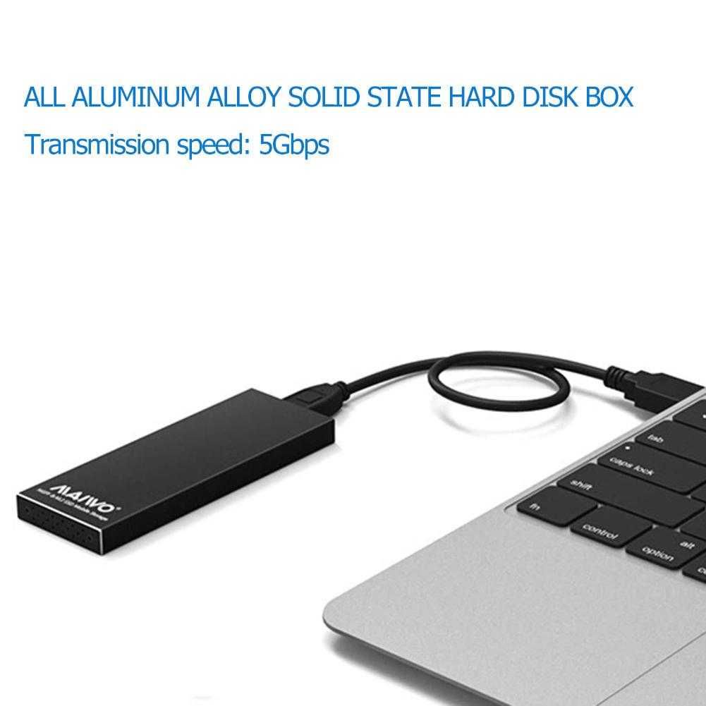 Новый карман Maiwo для M.2 SSD (NGFF) SATA - USB 3.0 (K16N black)