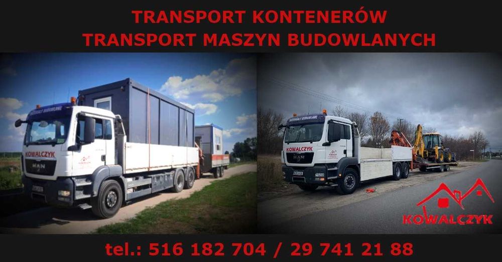 Transport kontenerów, usługi transportowe, transport HDS