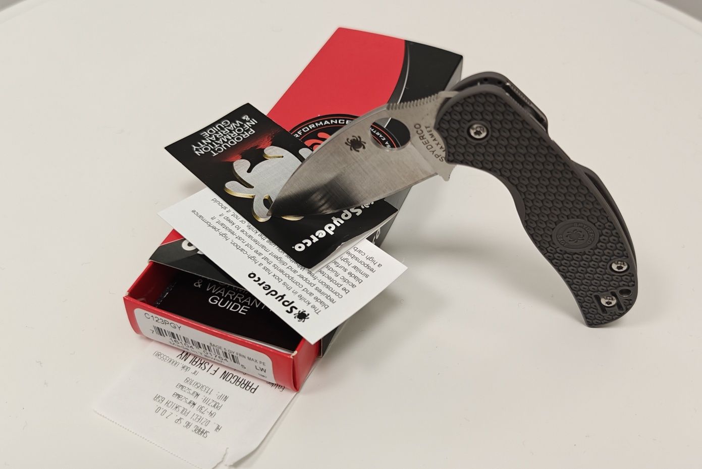 Nóż składany Spyderco Sage 5 Grey FRN Maxamet
