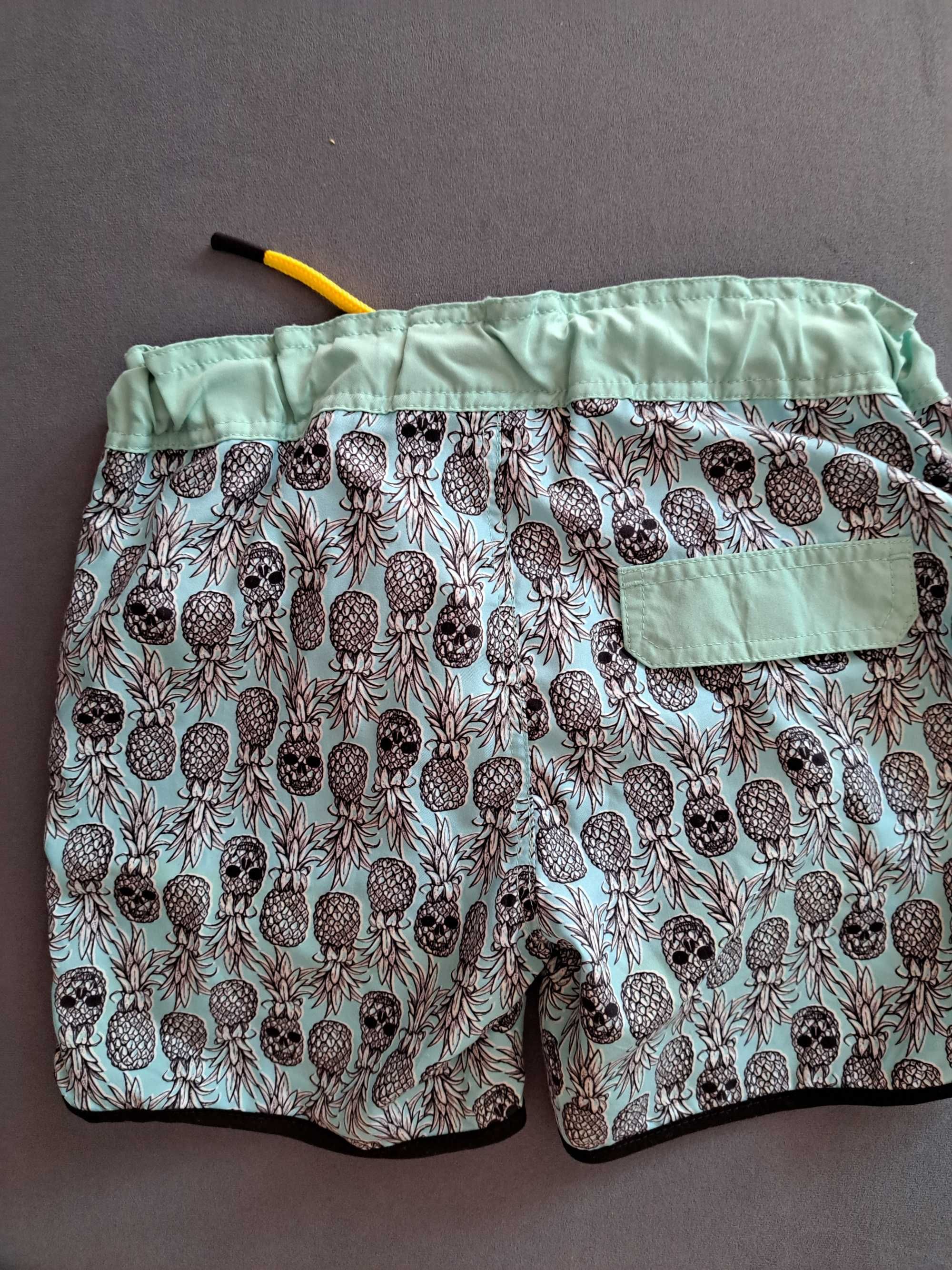 Spodenki kąpielowe dla dziewczynki name it, vero moda, kaktusy 128 cm.