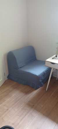 Fotel niebieski rozkładany