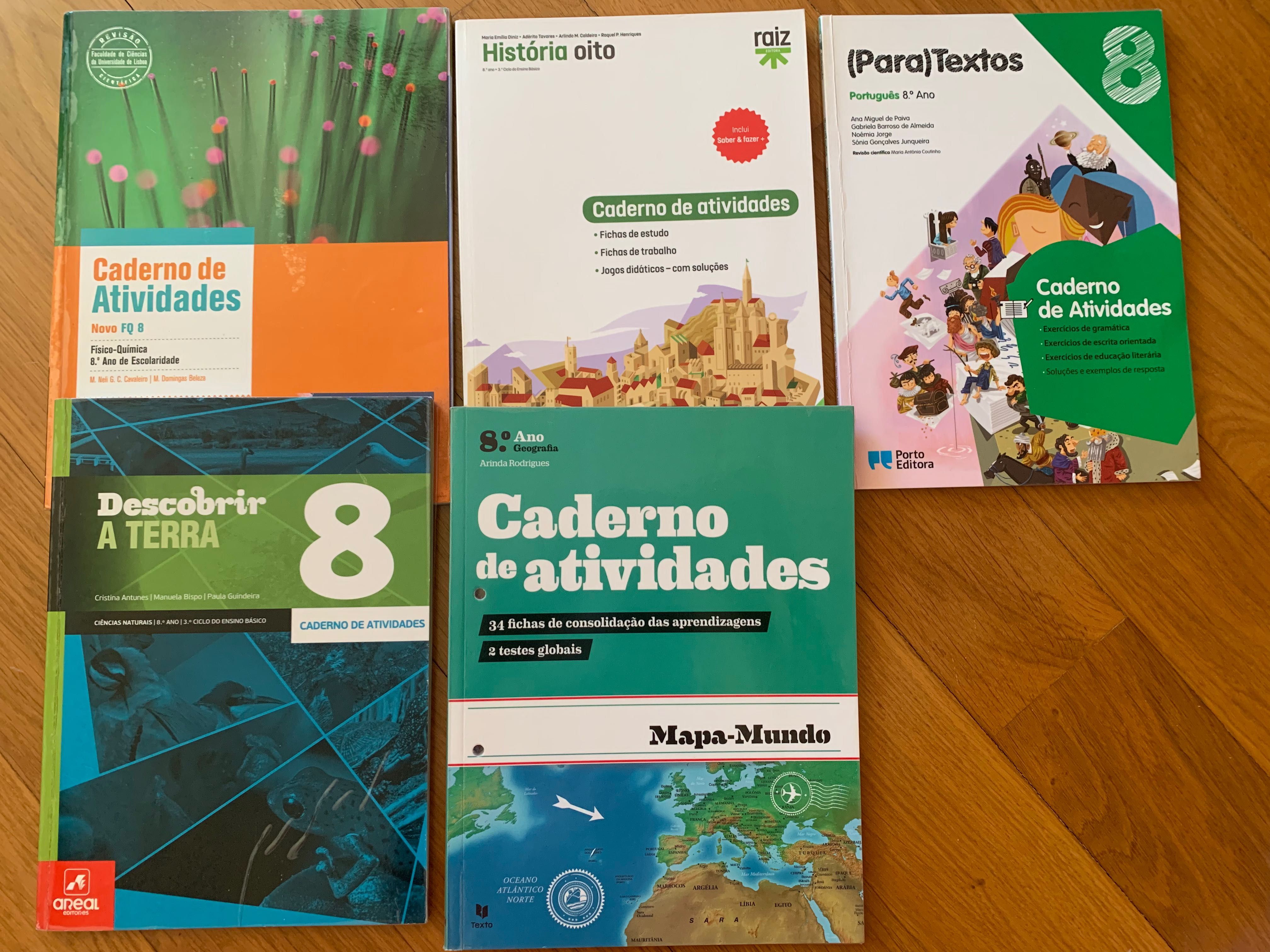 Cadernos de Atividades 8º Ano - COMO NOVOS