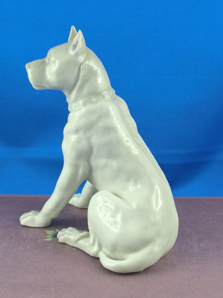 Dog niemiecki Gebruder Heubach Lichte Turyngia XIX/XXwiek #porcelana