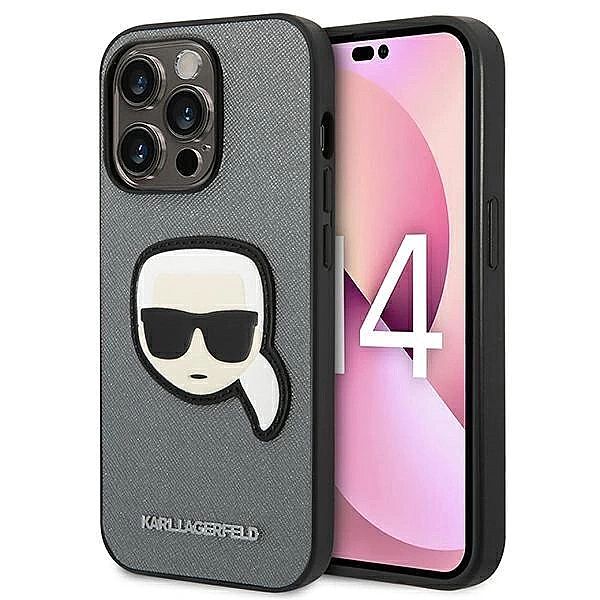 Etui Karl Lagerfeld Saffiano Karl's Head Patch na iPhone 14 Pro Max -
