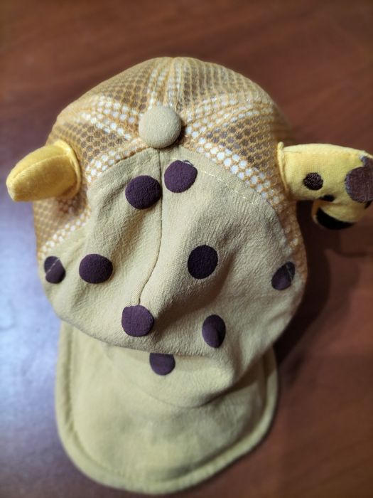 Letnia czapeczka żyrafka r 6-12 m-cy