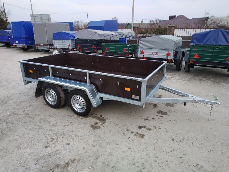 ПРОДАЖ Оцинкований двухвісний причіп німецькі комплектуючі!