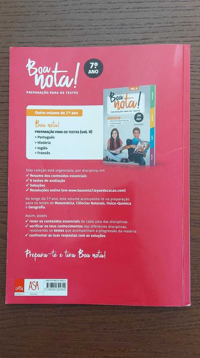 Livro Boa Nota 7 ano vol.1 - preparação para testes