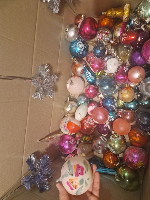 Советская ёлка + большая коллекция СССР игрушек + Дед Мороз в подарок!