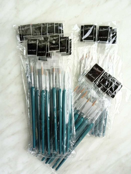 Кисточки тонкие рисования. Пензлики для малювання. 11 шт.