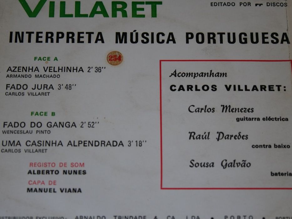 Carlos Villaret - Vinil raro