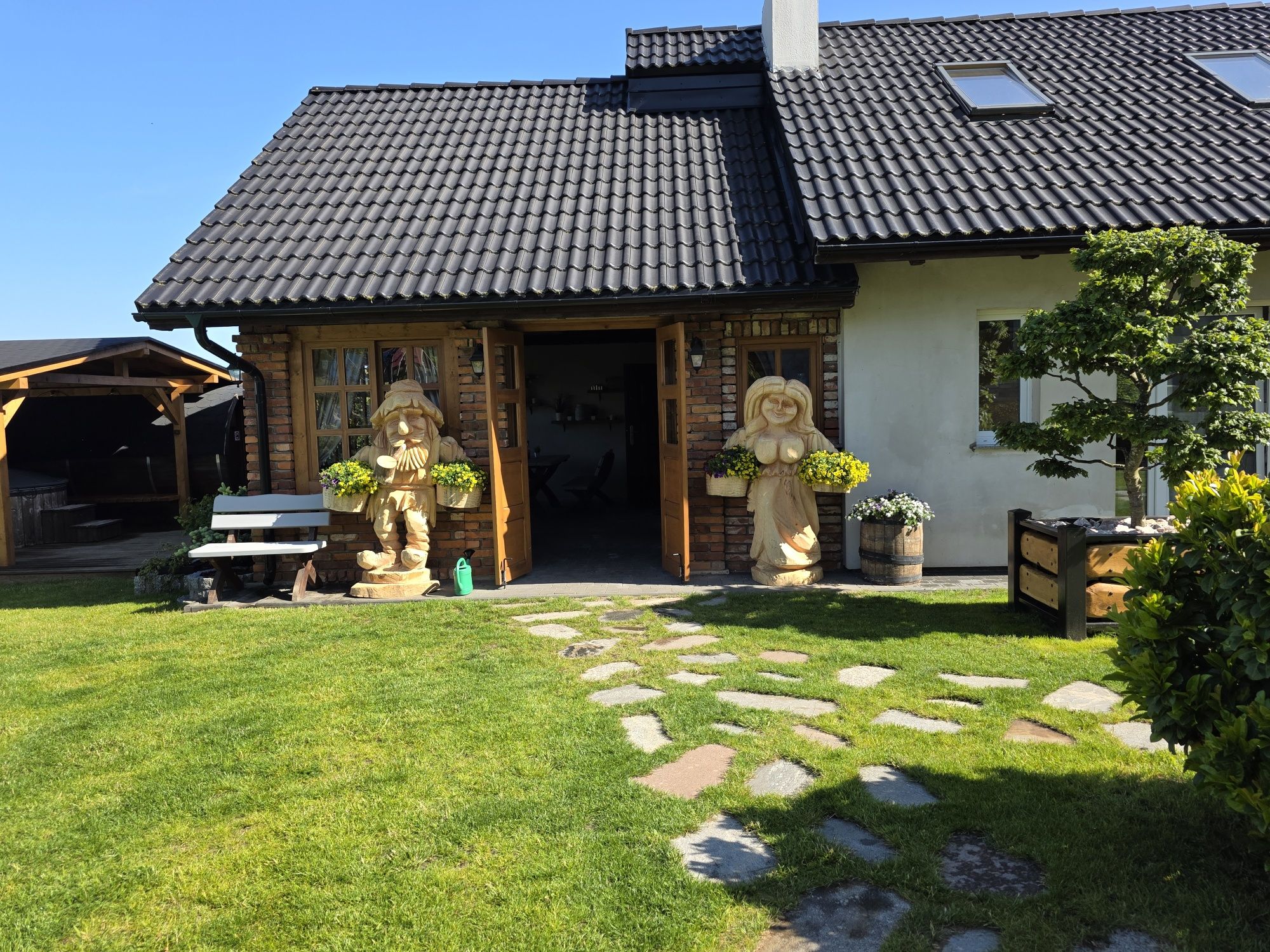 Komfortowy dom całoroczny na wyłączność z sauną i jacu