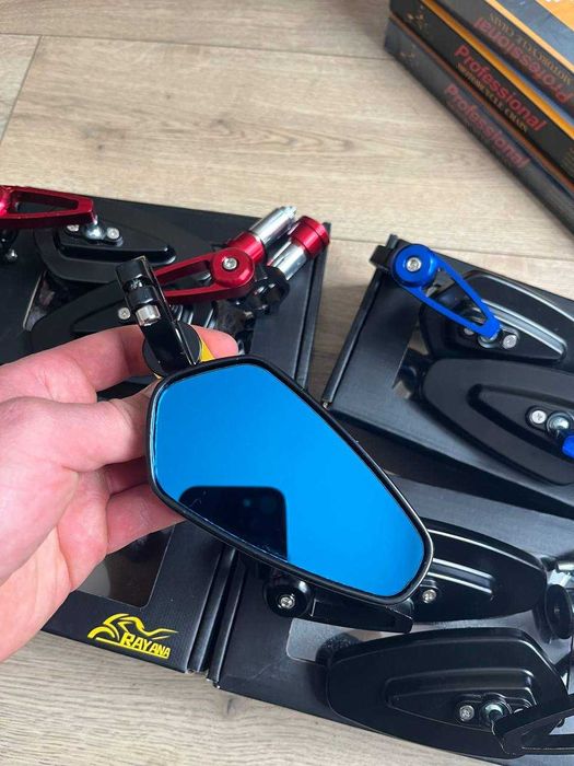 Мото дзеркала в торець руля. Дзеркала на мотоцикл. зеркала мото