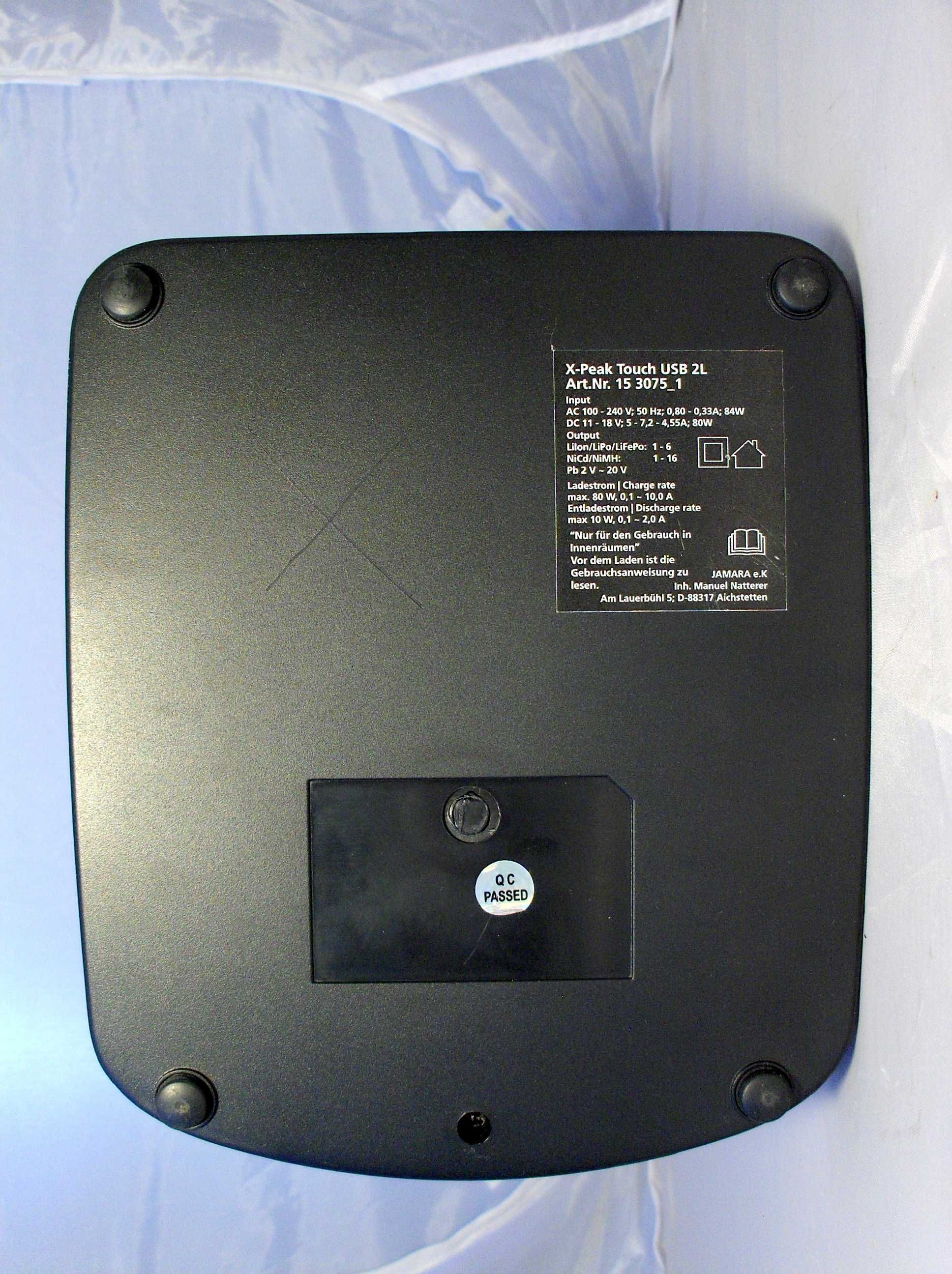Ładowarka akumulatorów LiIon,LiPo,LiFe,NiMH Jamara X-Peak Touch USB 2L