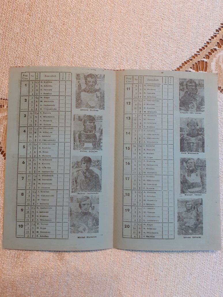 Program żużlowy Leszno 1981 r.Półfinał Kontynentalny IMŚ (pusty)