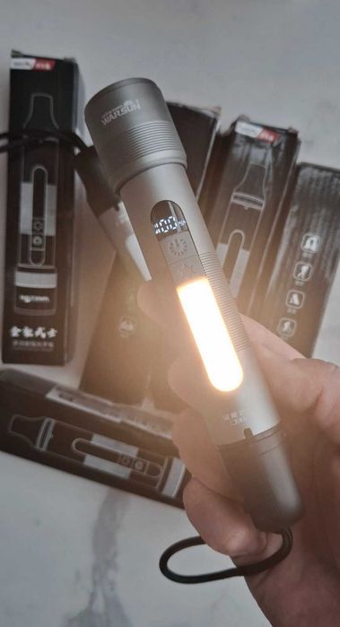 Ліхтар лампа WARSUN NB01 акум 18650 /алюм/EDC/бічне/ PowerBank /Type-C