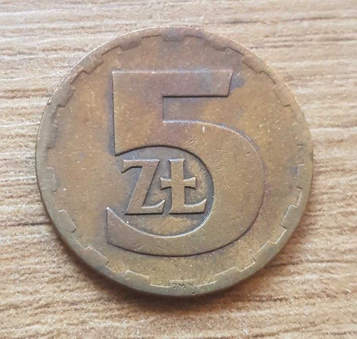 5 złotych 1975r Polska Bez znaku mennicy