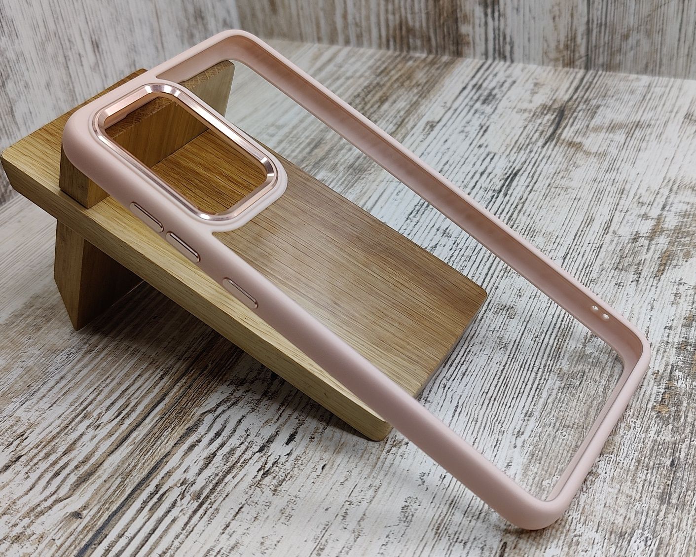 Чехол премиум качества Clear Metal на Samsung A52/ A52s/ S20 FE