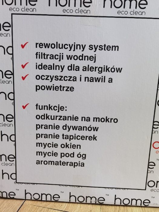 Odkurzacz piorący NOWY firmy Home eco clean z akcesoriami