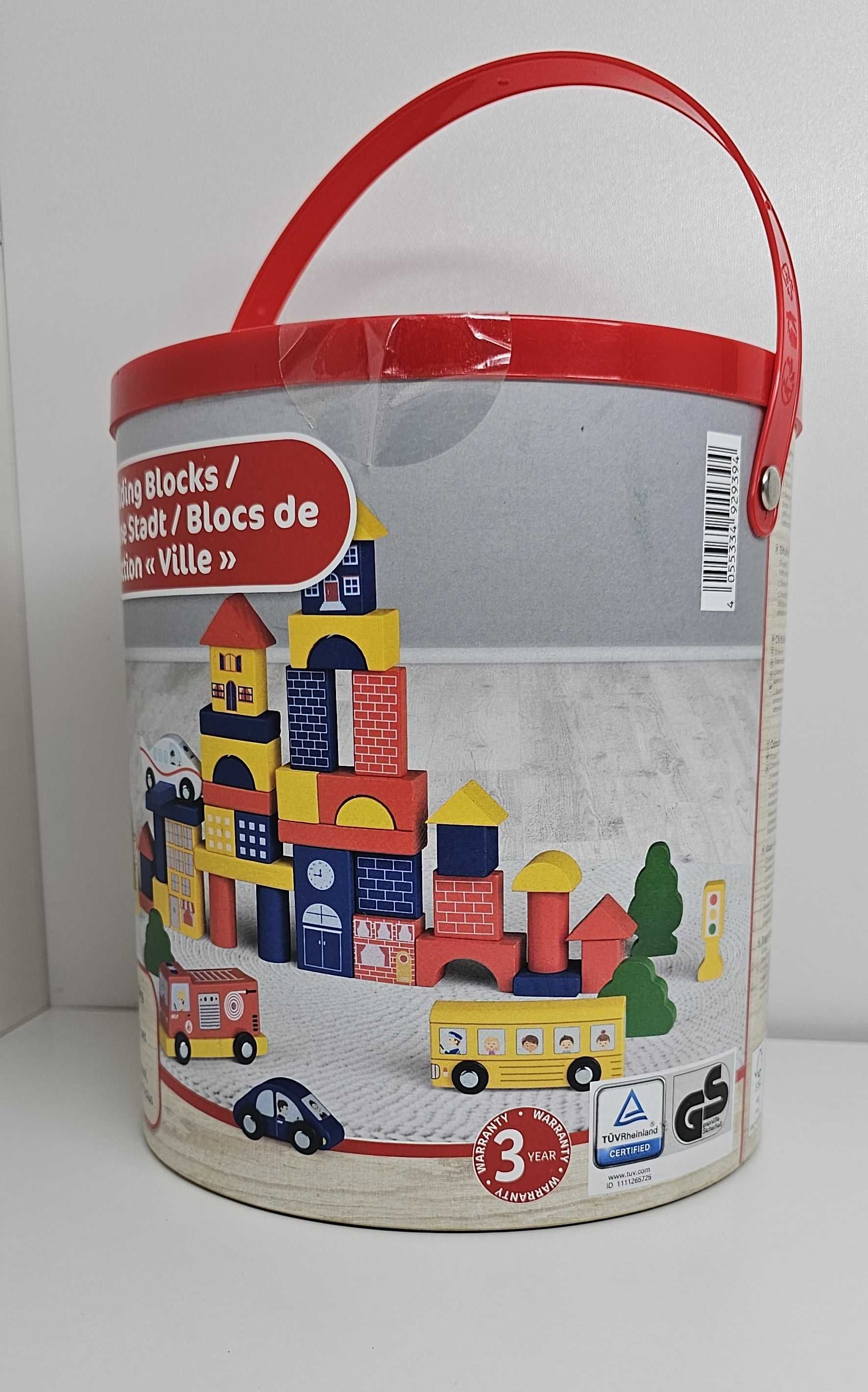 PLAYTIVE klocki drewniane 50 elementów miasto