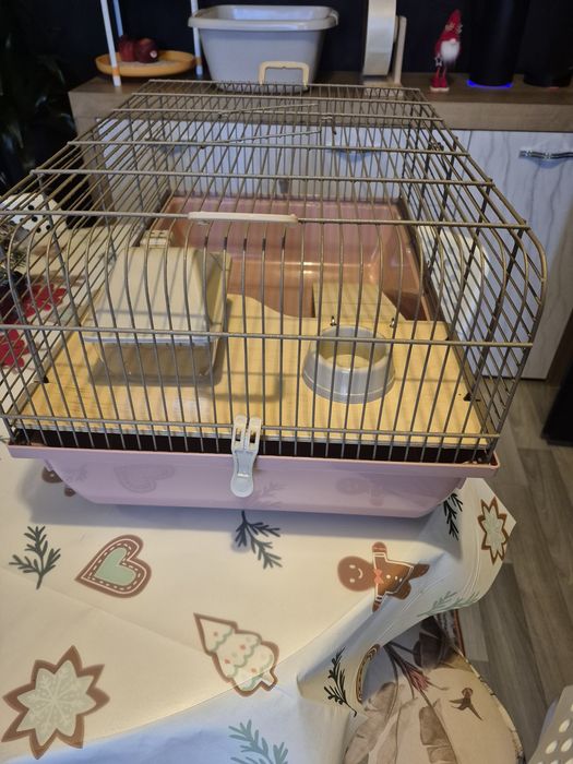 Klatka Rex różowo pastelowa