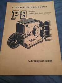 Vintage instrukcja do projektora PENTACON P8 oryginał ładny stan