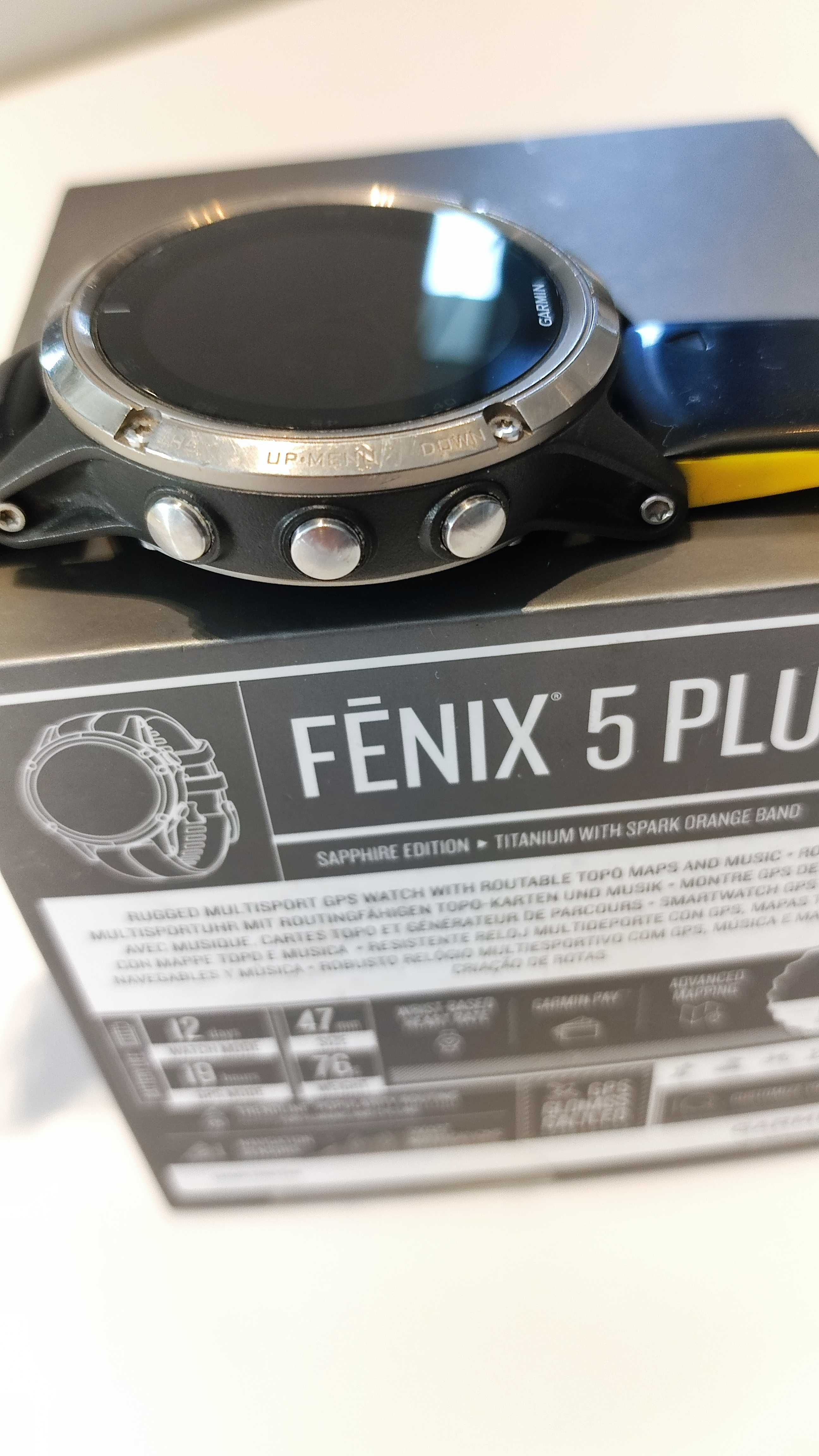 Zegarek Garmin Fenix 5 plus Sapphire Titanium